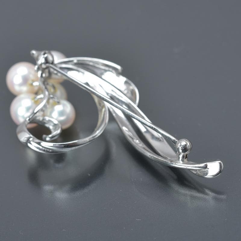 美品◇ミキモト あこや真珠 ブローチ パール6.8mm 6.8g 全長5.1cm