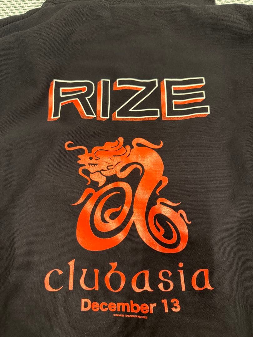 RIZE× clubasia プルオーバー パーカー 復活LIVE限定 ZEUS