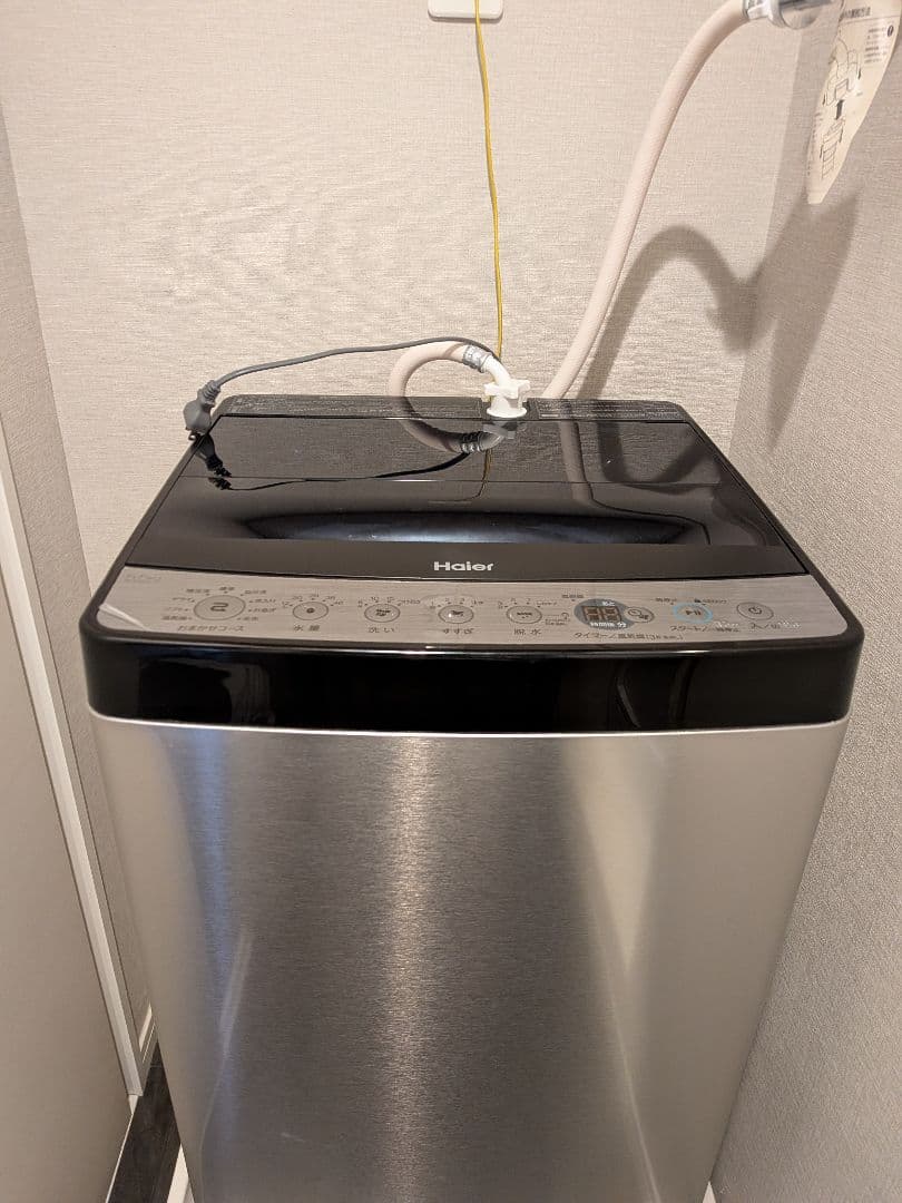 全自動洗濯機 URBAN CAFE SERIES ステンレスブラック 本体 Haier URBAN CAFE 全自動洗濯機 洗濯：5.5kg Haier / ハイアールの