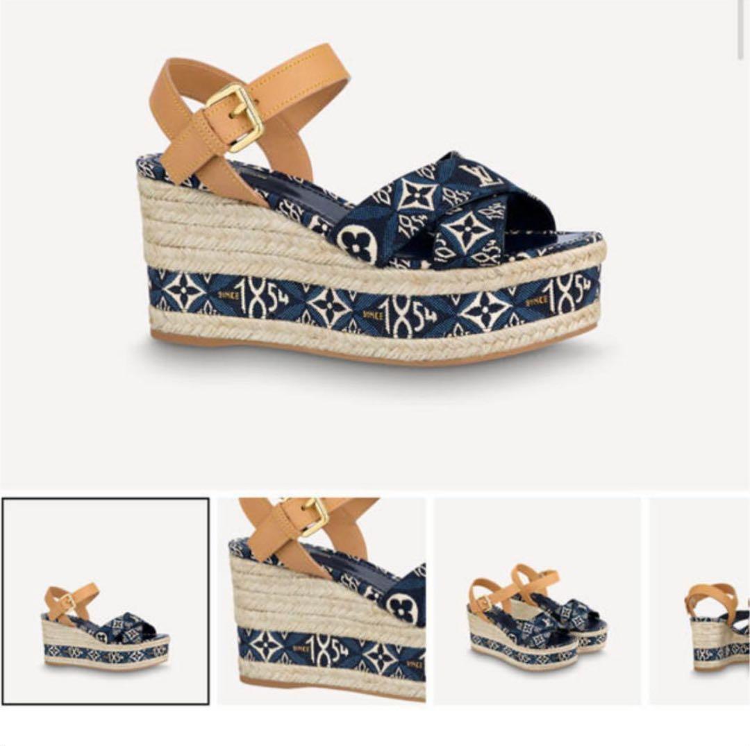 A*e様 ルイヴィトン・バウンダリーライン モノグラム プラット サンダル デニ top.jpg