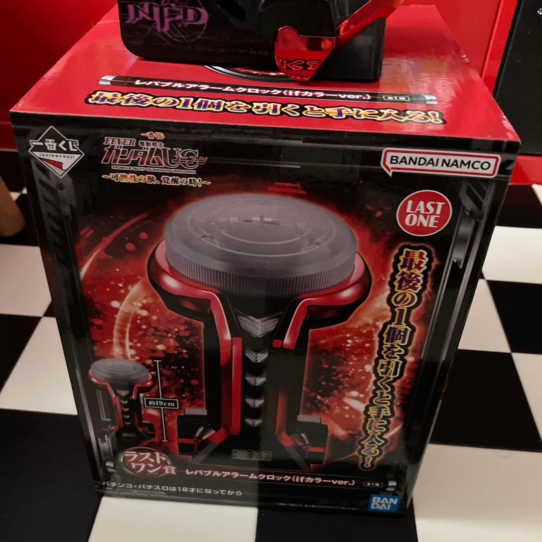 ガンダムユニコーン 一番くじ ラストワン賞 レバブルアラームクロック