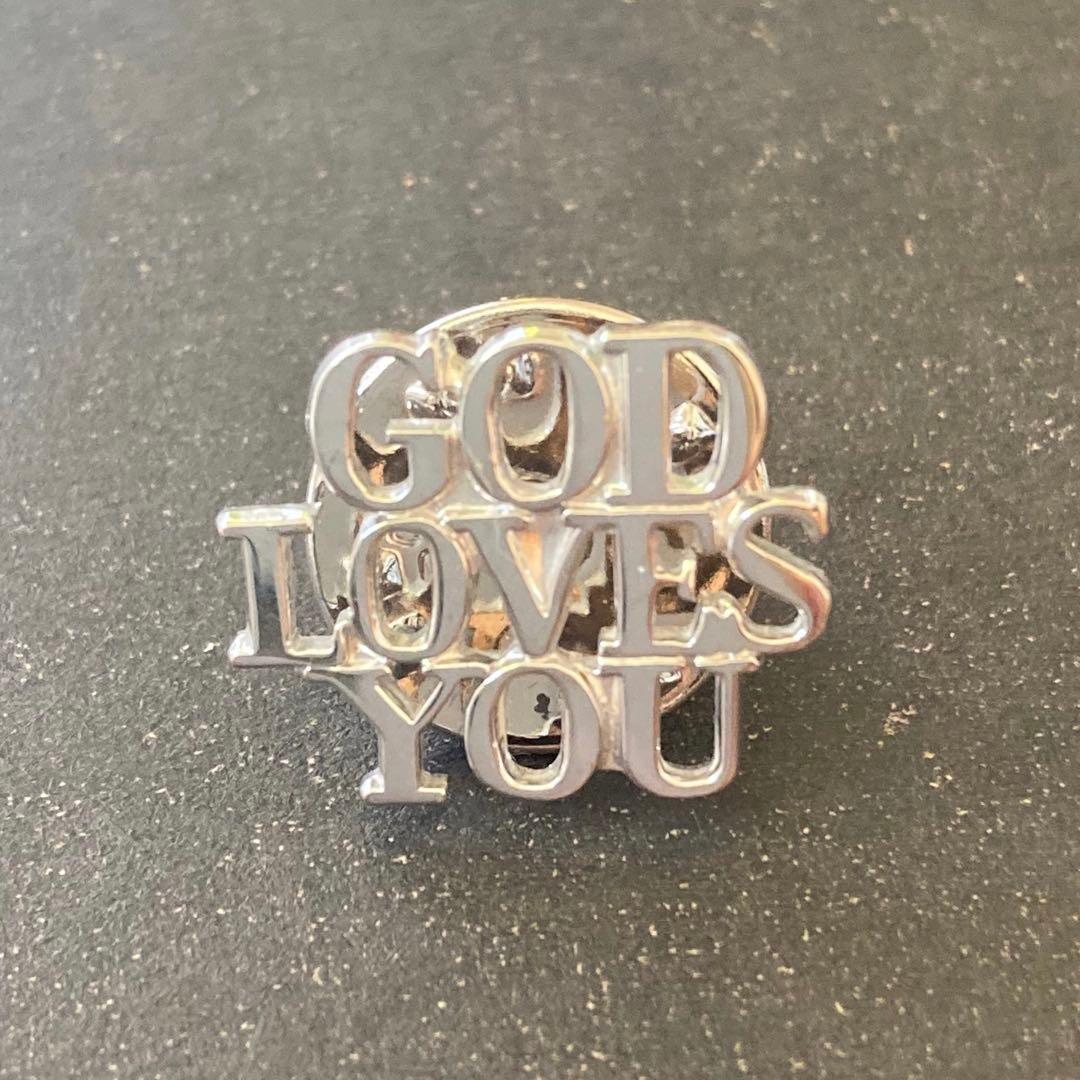 ★ラスト1点★ ティファニー GOD LOVES YOU ピンバッチ 1970s】TIFFANY&Co. ティファニー GOD LOVES YOU ピンバッチ