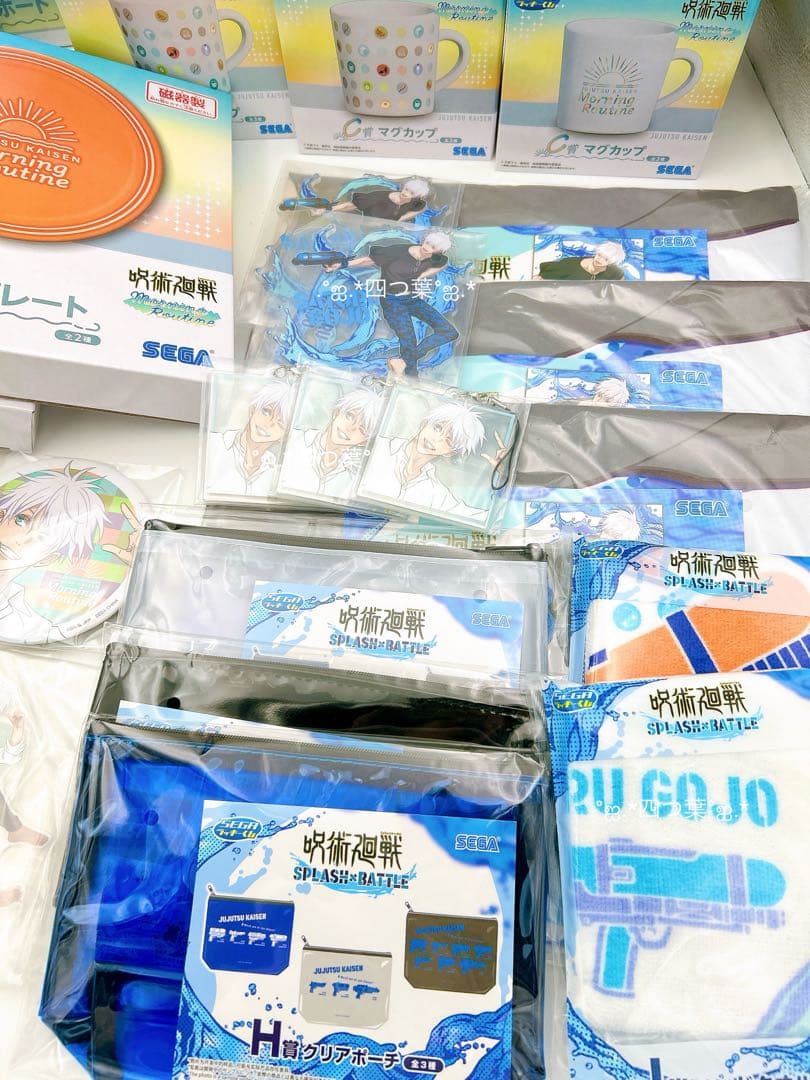 匿名配送】セガラッキーくじ 呪術廻戦 缶バッジ アクスタ 五条悟 38点