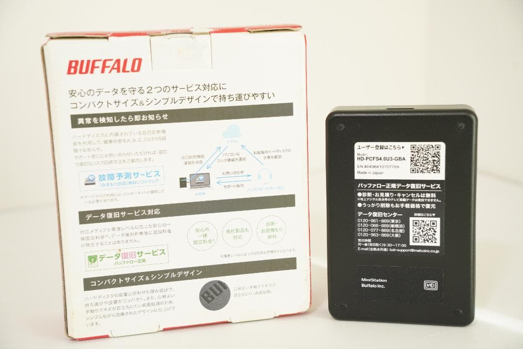 バッファロー ポータブルHDD 4TB HD-PCFS4.0U3-GBA - メルカリ