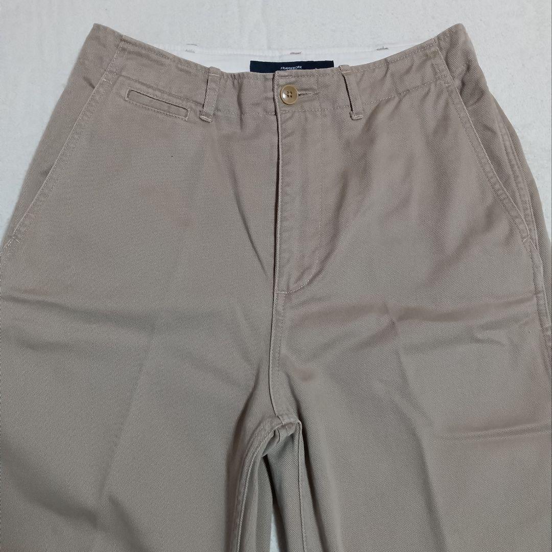 《FRAMeWORK》 OVER SIZED CHINO パンツ ベージュ 38