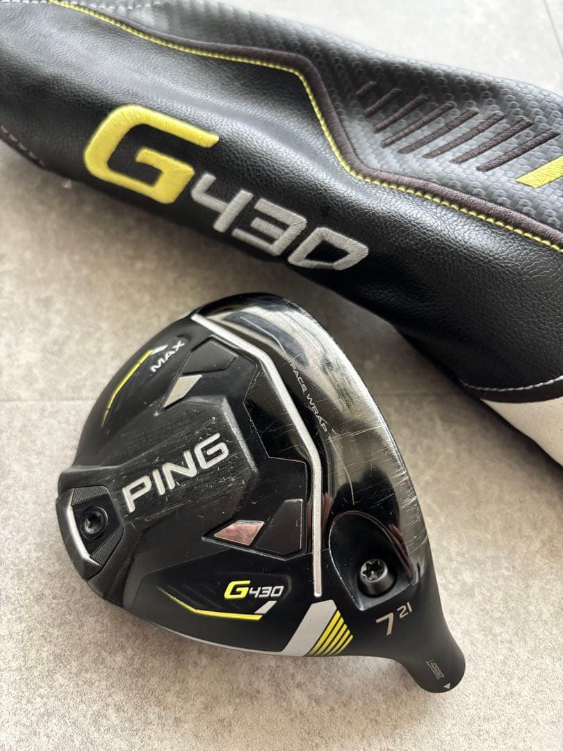 超人気 PING G430 MAX 7W ヘッドのみ カバー付 ピン - メルカリ