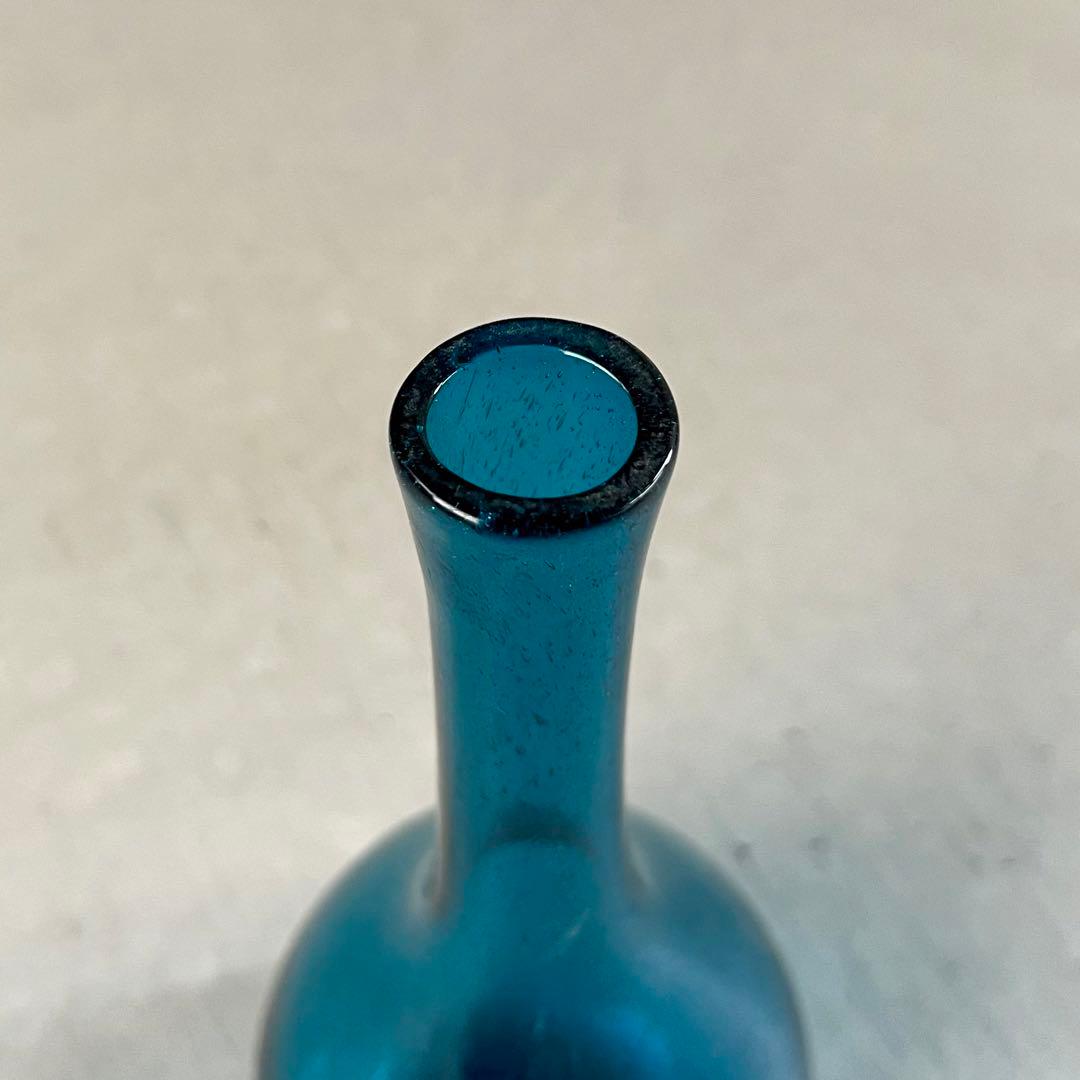 倉敷ガラス 小谷眞三 鶴首丸 泡ガラス 小谷ブルー - メルカリ