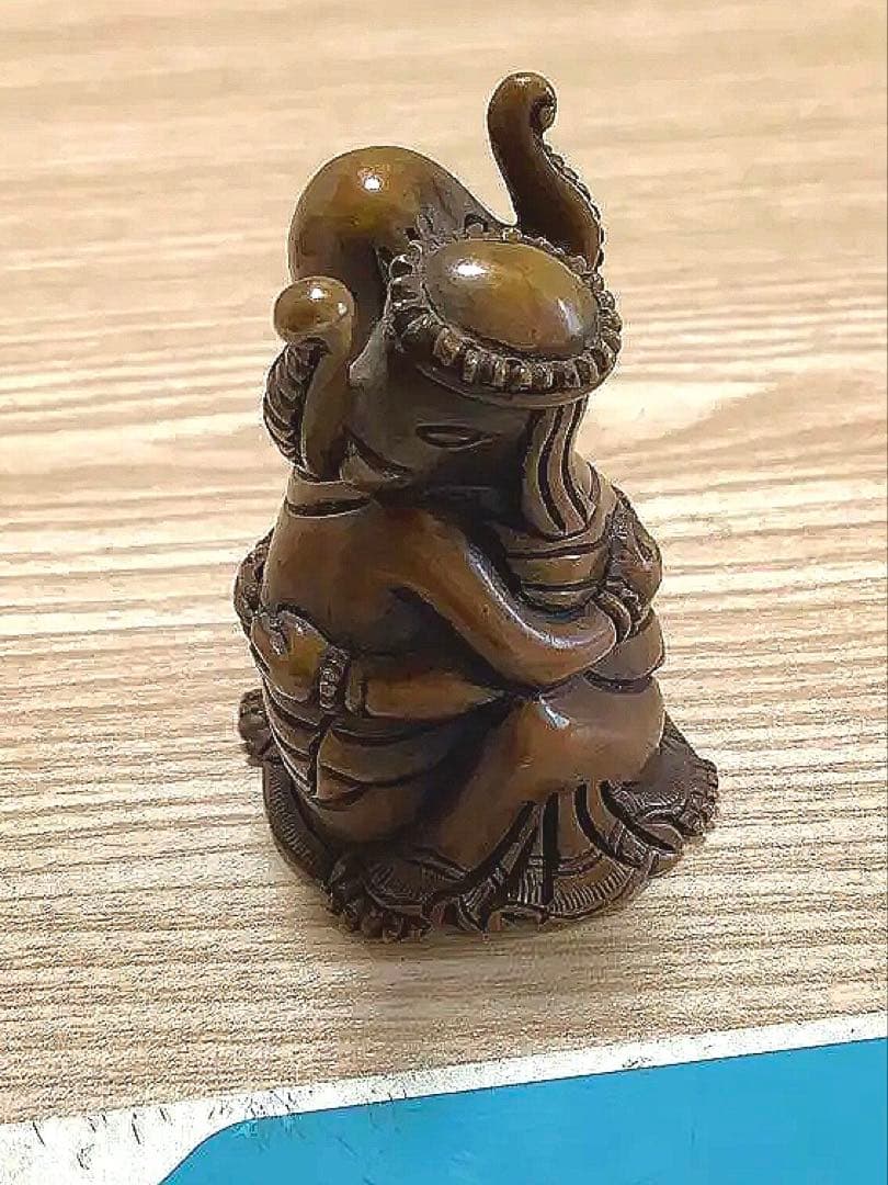 《 チベット密教　新品 》 ガネーシャ　歓喜仏　聖天　銅　金運　オリジナル　B