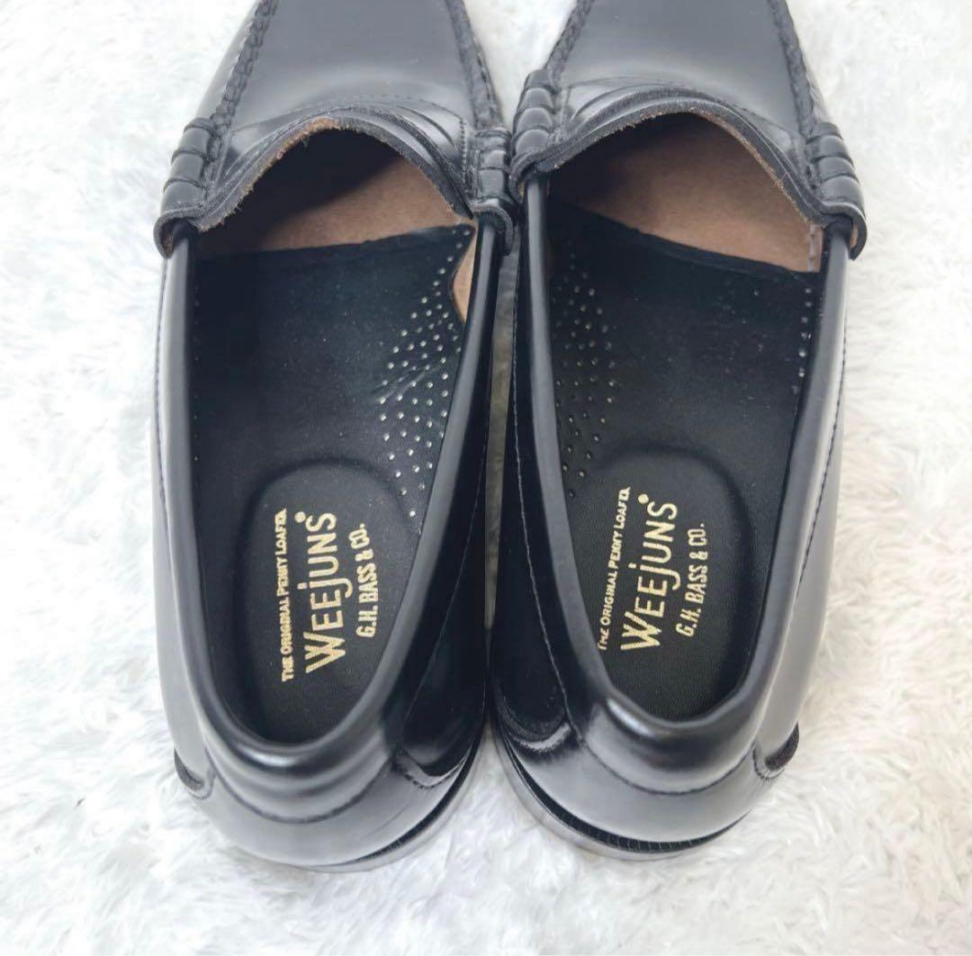 未使用級✨G.H.BASS WEEJUNS ローファー 本革 ブラック