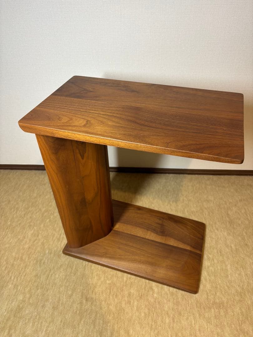 ナガインテリア　サイドテーブル　ウォールナット ナガノインテリア/LT031 縦にも横にも設置できる収納テーブル ベッド