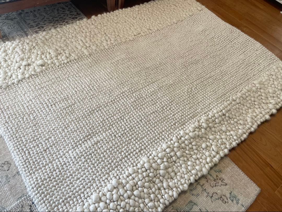 JOURNAL STANDARD ファ二チャーウールー100% ラグ アイボリー - メルカリ