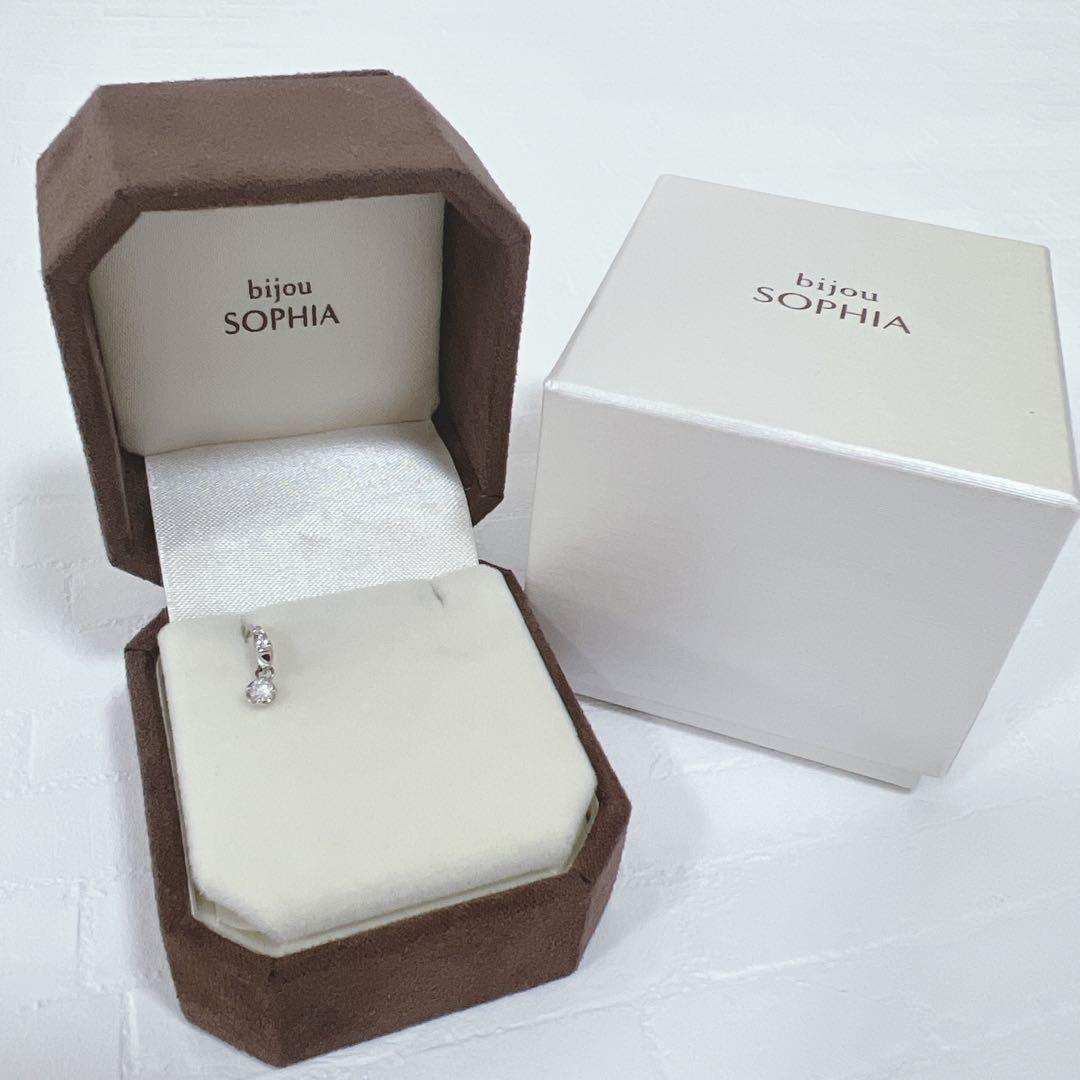 【片耳のみ】 フェスタリアビジュソフィア Pt900ダイヤ ピアス 0.1ct