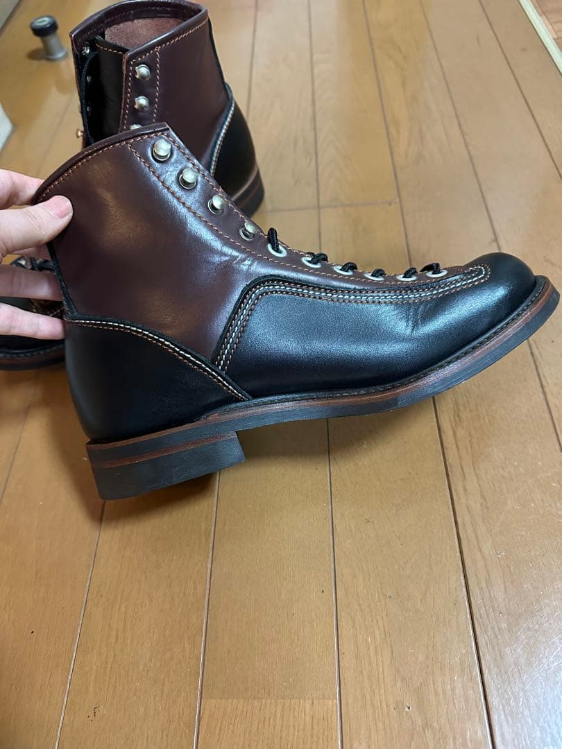 LONE WOLF BOOTS カーペンターツートン8インチ - 靴新品 通販