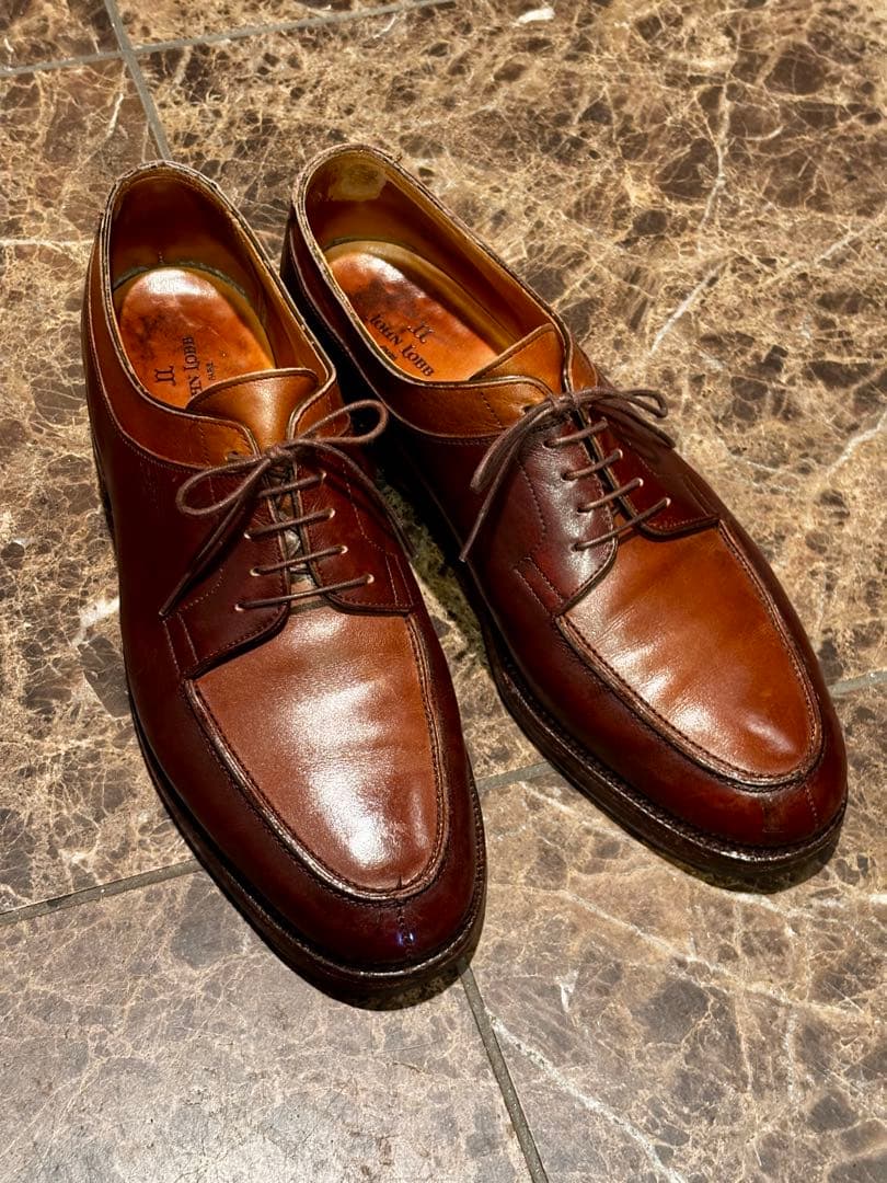 ジョンロブ JOHN LOBB バロス BARROS 9E 茶 ジョンロブ BARROS(バロス)Uチップ ブラック 茶箱期 廃盤 サイズ7.5E