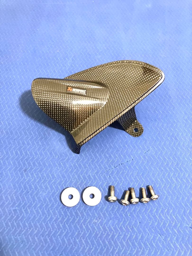 アクラポビッチ　ヒートガード　YAMAHA ヤマハ　YZF-R25 など　汎用有 YZF-R25（JBK-RG10J） マフラーヒートガード アルミ（WRSマフラー専用