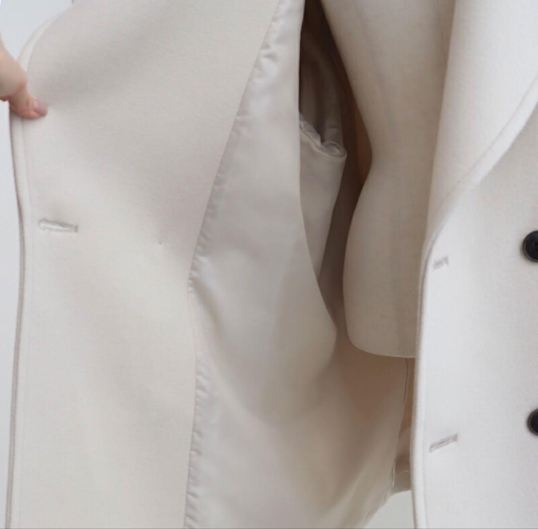 UNCRAVE WHITE アンクレイヴ メルトンPコート