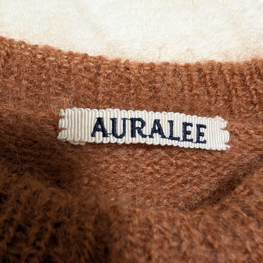 AURALEE オーラリー ブラウン クルーネックニットセーター サイズ3