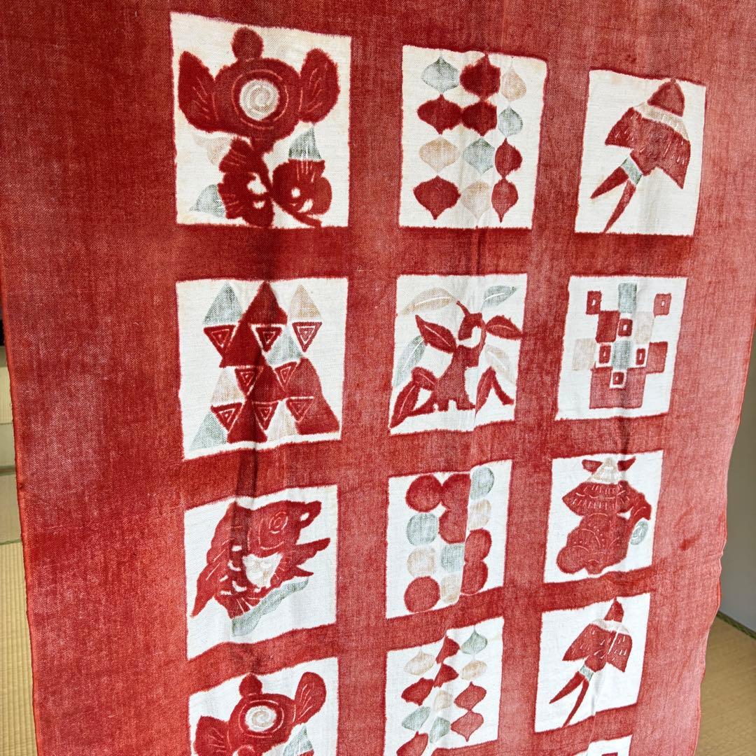 柚木沙弥郎 型染 大型タペストリー 日本民藝館 - メルカリ