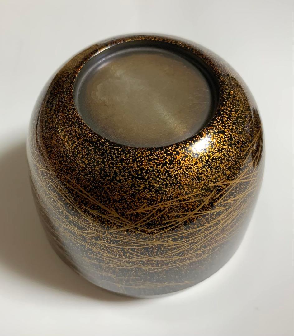 茶道具 なつめ 松葉蒔絵 大棗 京完