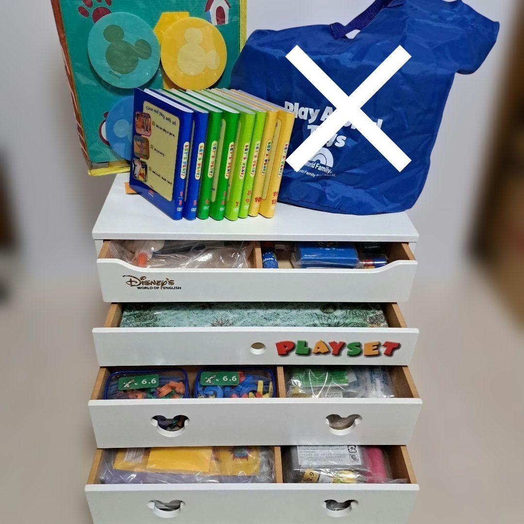 ディズニー英語システム LET'S PLAY レッツプレイ DVD 工作 棚 - メルカリ
