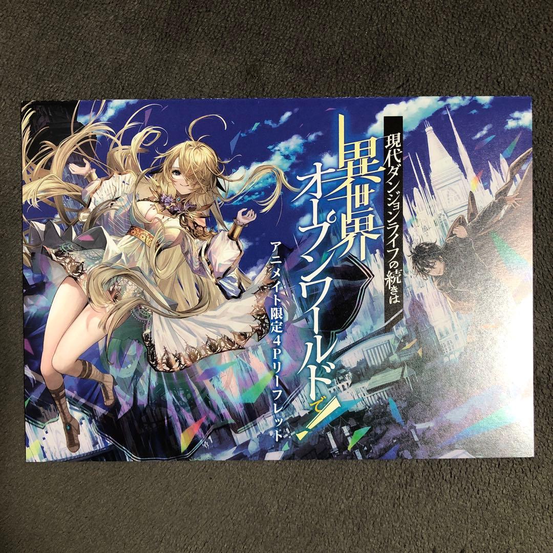 現代ダンジョンライフの続きは異世界オープンワールドで! アニメイト 1巻購入特典 現代ダンジョンライフの続きは異世界オープンワールドで! アニメイト 1