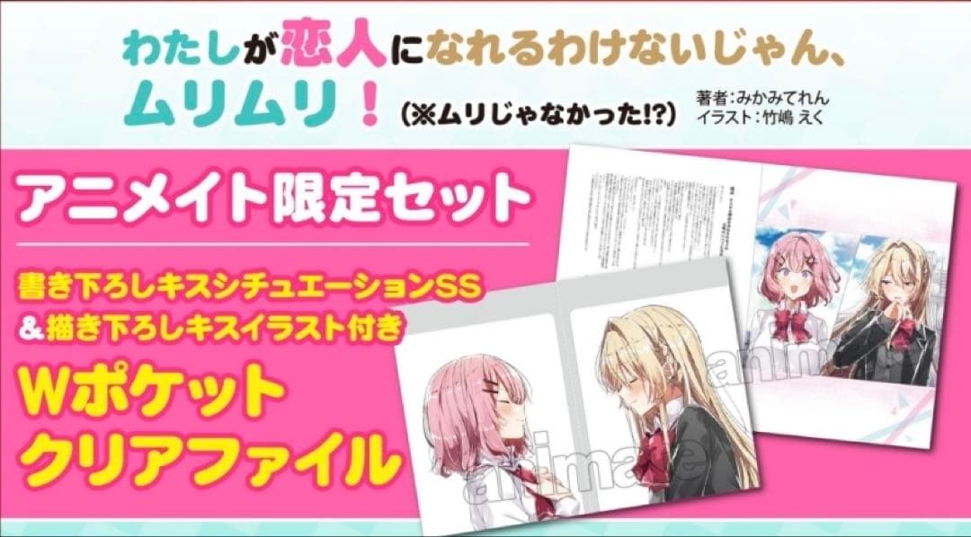 わたしが恋人になれるわけないじゃん アニメイト特典 クリアファイル