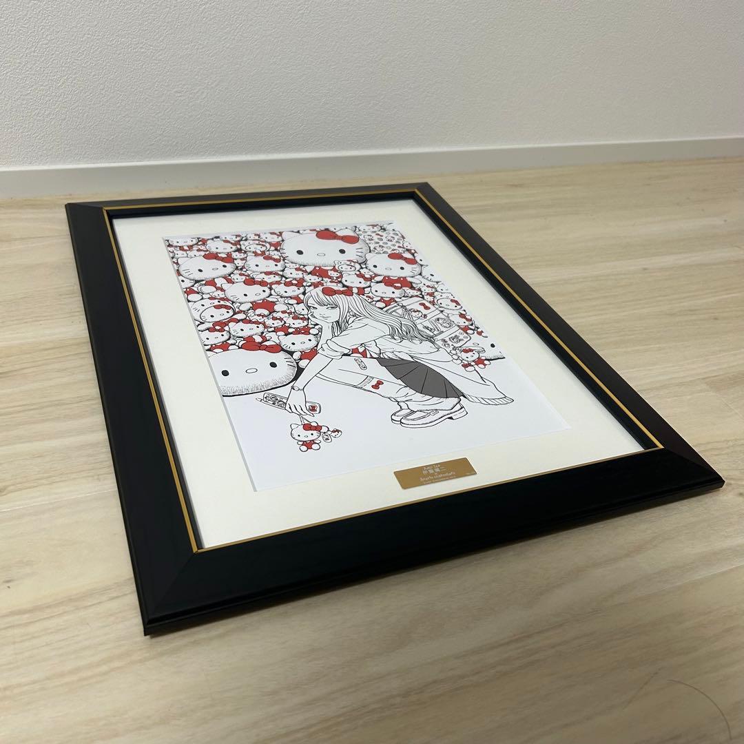 伊藤潤二×サンリオキャラクターズ 複製原画 ギャル富江×ハローキティ