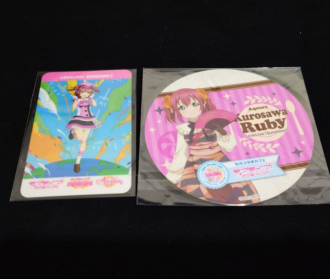 黒澤ルビィ コースター カード 東京タワー コラボカフェ 特典 Aqours