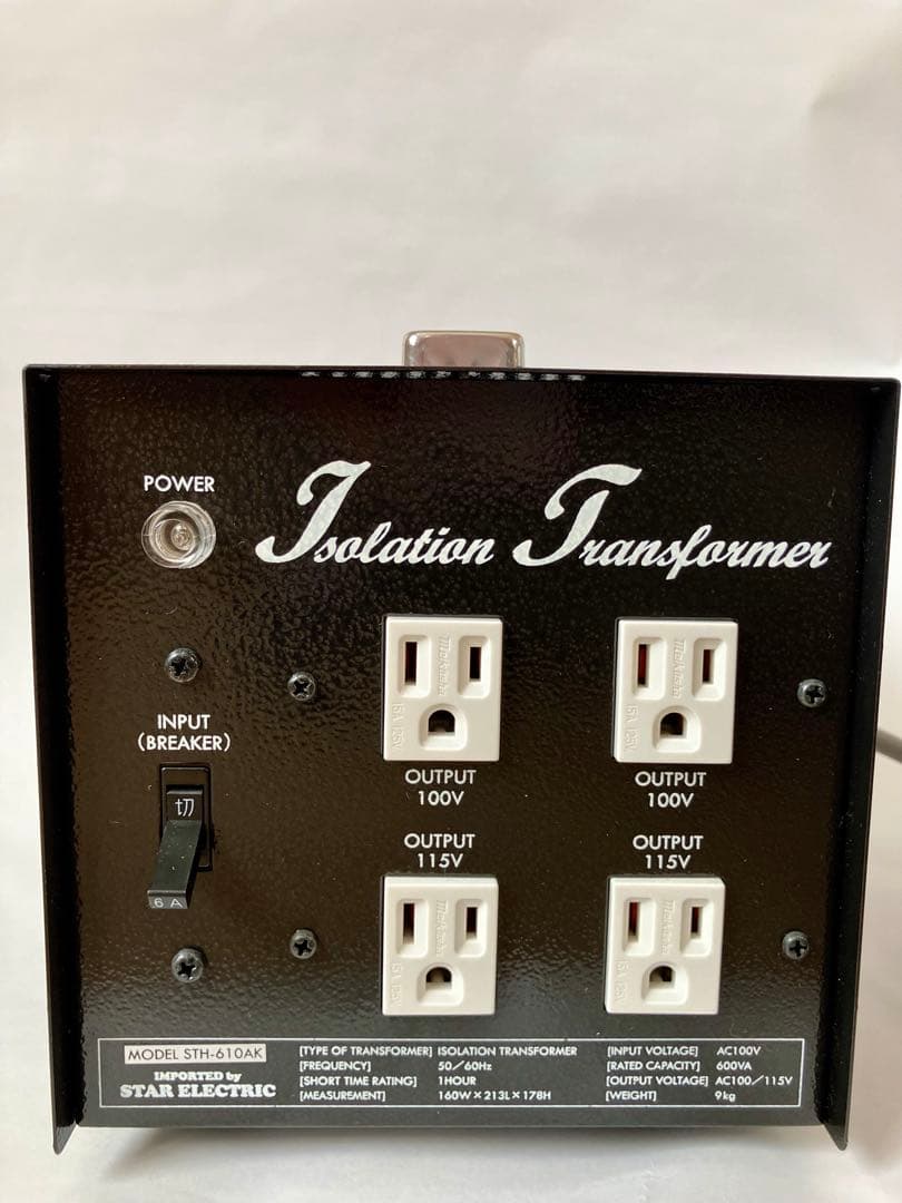 PRO CABLE プロケーブル アイソレーション電源トランス PRO CABLE ギタリスト電源 アイソレーション電源トランス (ブラック