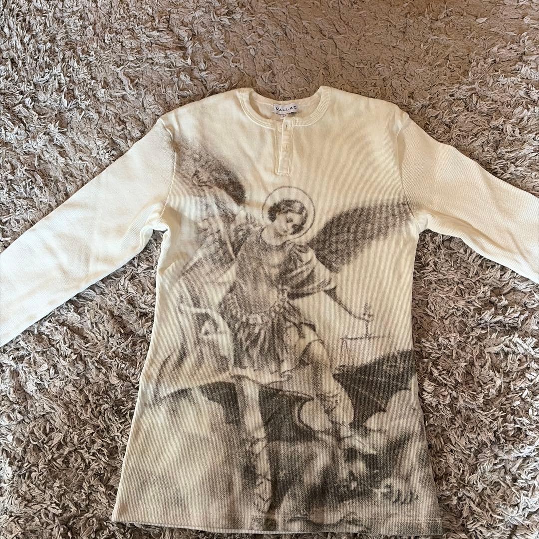 VALLAD サーマル　ロングスリーブ M サーマルトップ クルーネックロングスリーブ ホワイト | ヘインズの