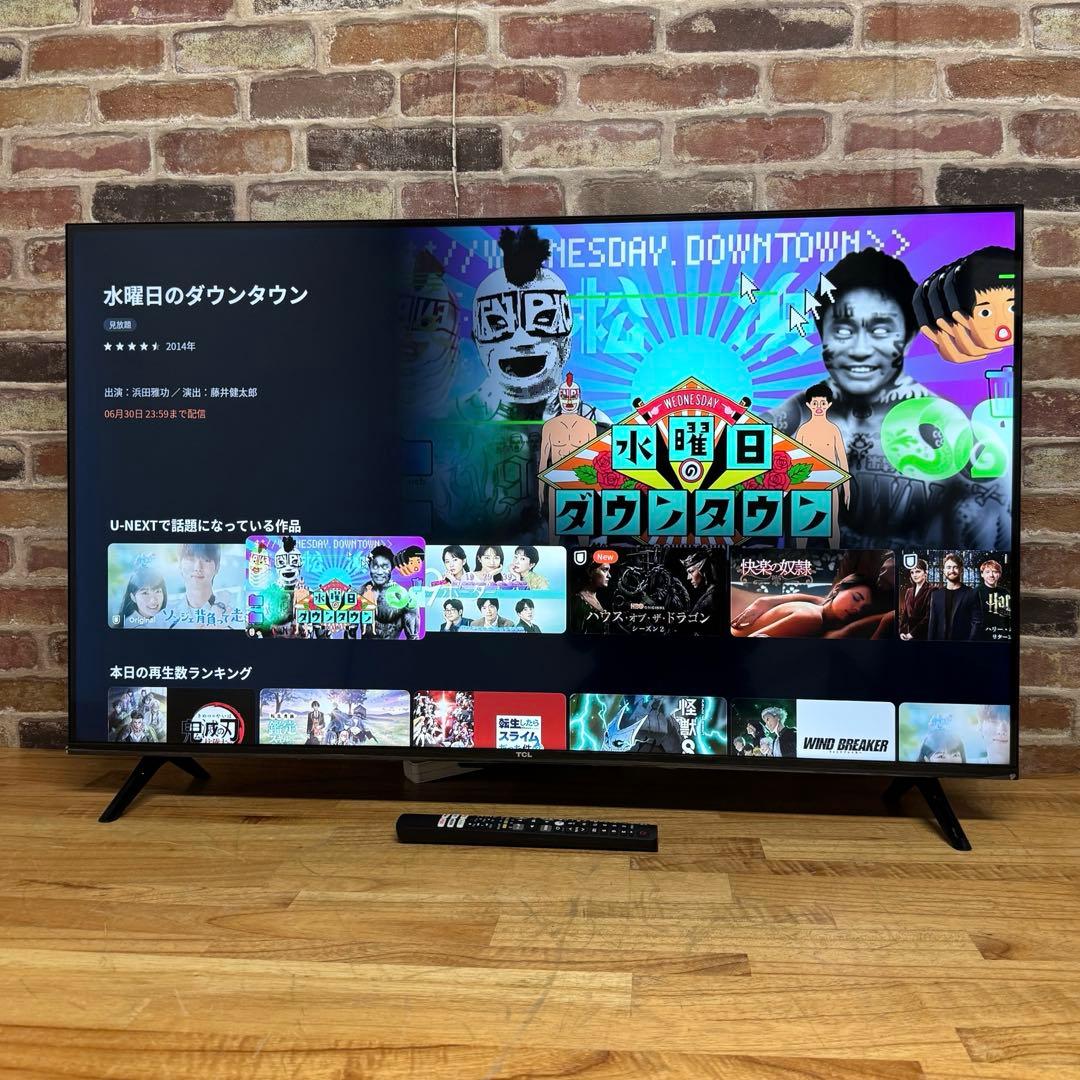2022年製！TCL 43V型 4K液晶テレビ Google TV 43P635 - メルカリ