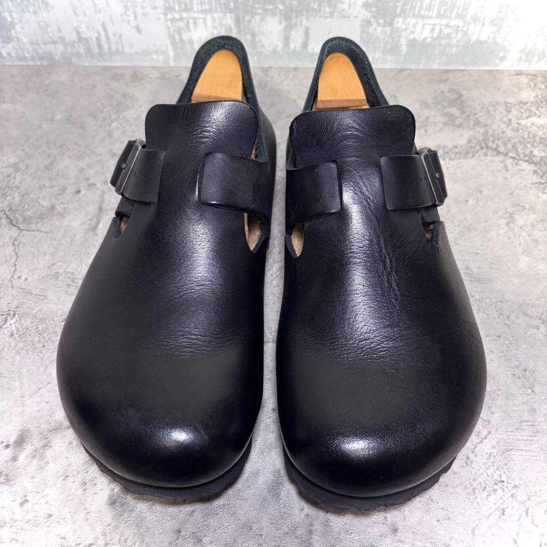 【ゆきち！】ビルケンシュトック ロンドン 黒 レザー 37 24.0cm
