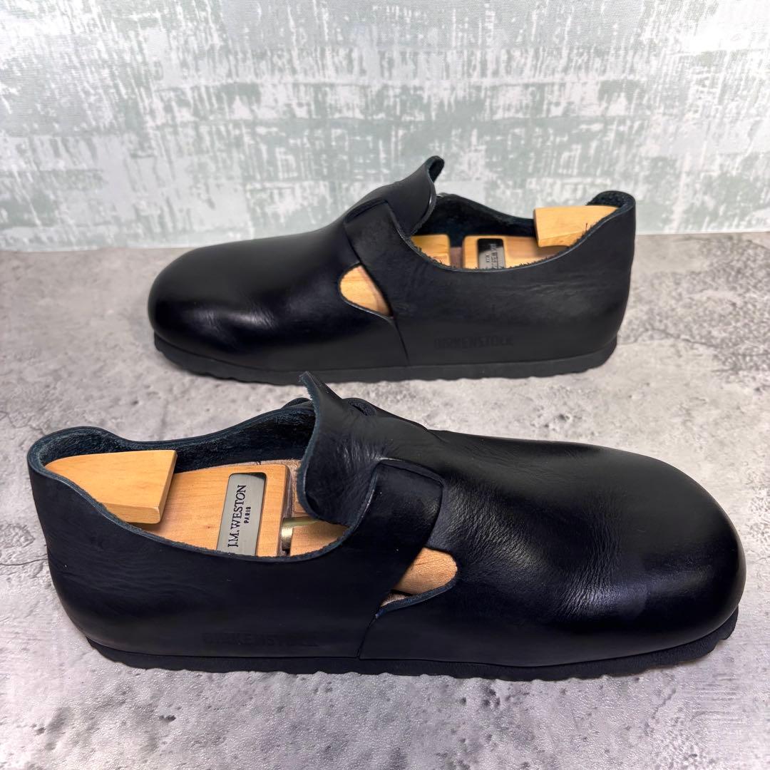 【ゆきち！】ビルケンシュトック ロンドン 黒 レザー 37 24.0cm