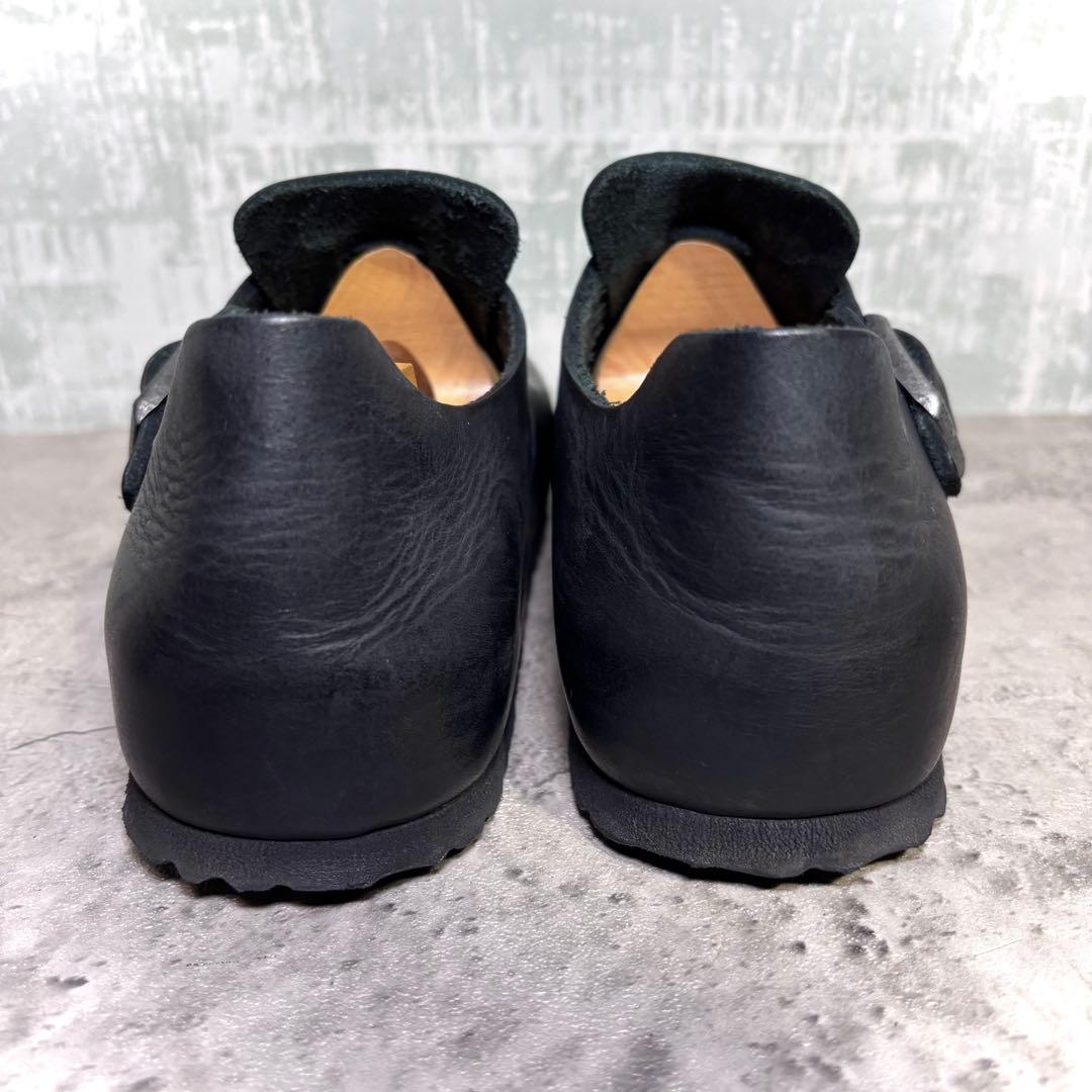 【ゆきち！】ビルケンシュトック ロンドン 黒 レザー 37 24.0cm