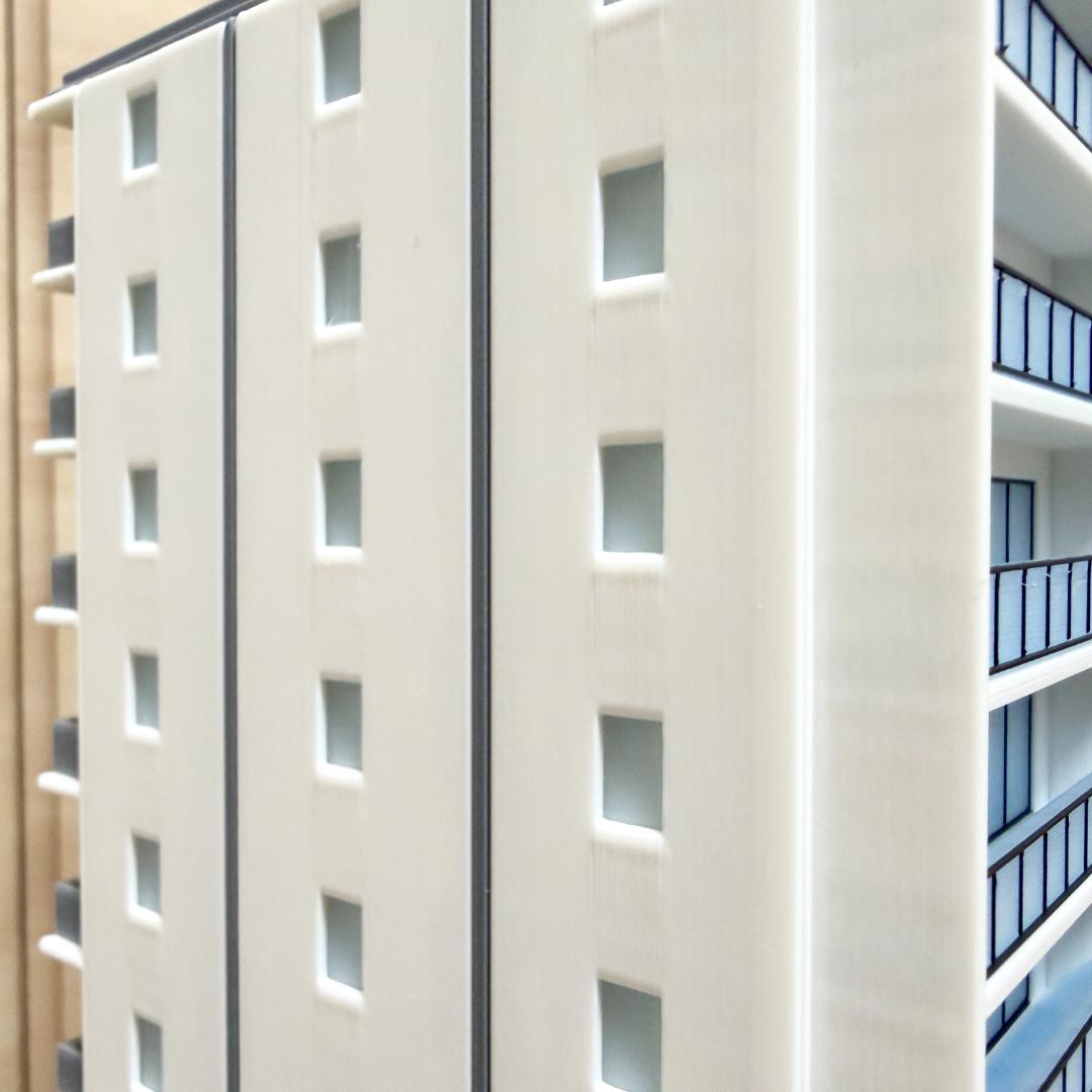 Nゲージ 都市型マンションD ストラクチャー（完成品）模型 - メルカリ