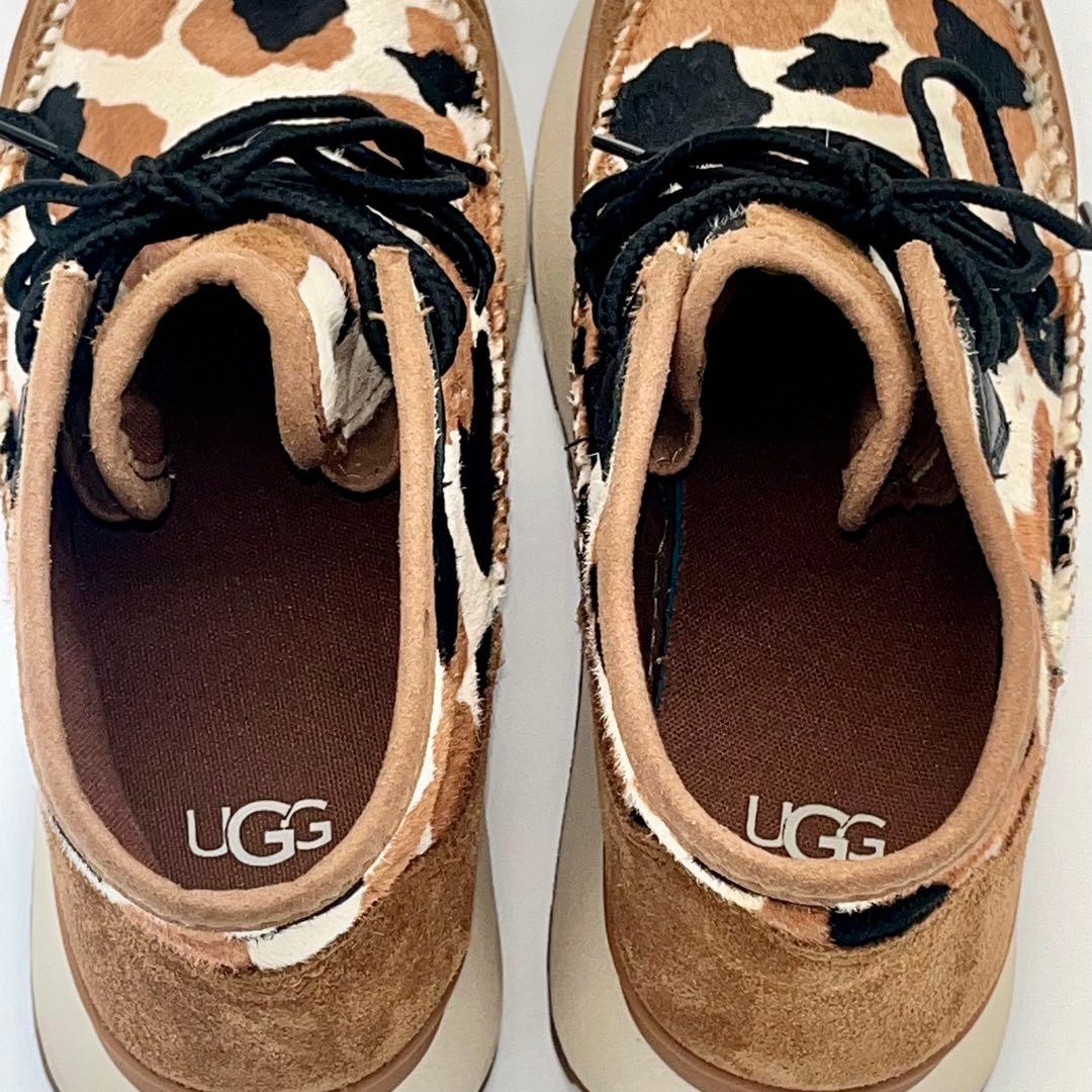 UGG アグ NEUMEL COW PRINT 厚底 ブーツ 22.5cm カウ