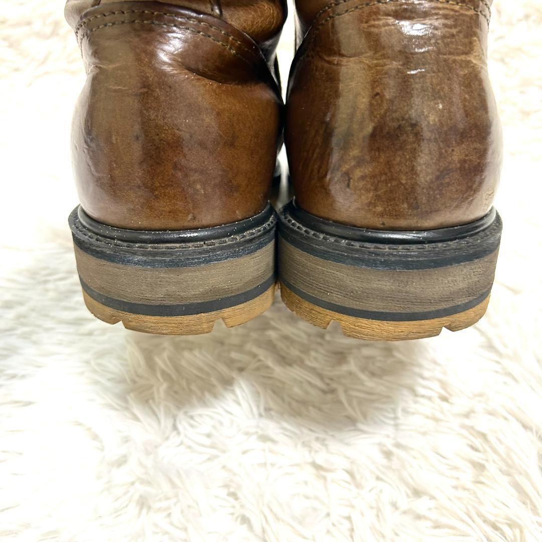 レア　レッドウィング モックトゥ ワーク ブラウン 8.5D 26.5cm