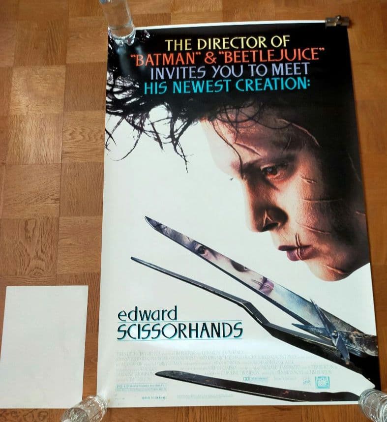 ☆着払限定☆断捨離☆激レア！☆シザーハンズ☆ポスター☆若干難有り