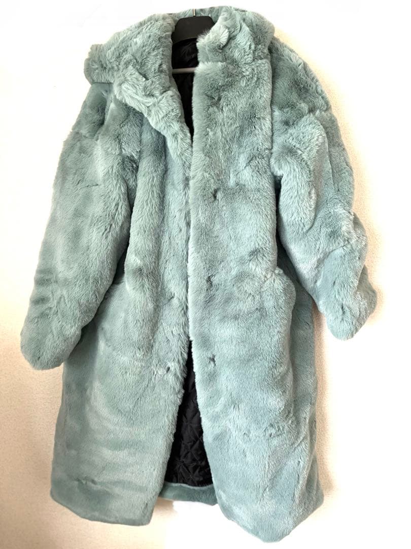 ファーコート ミントグリーン - メルカリ