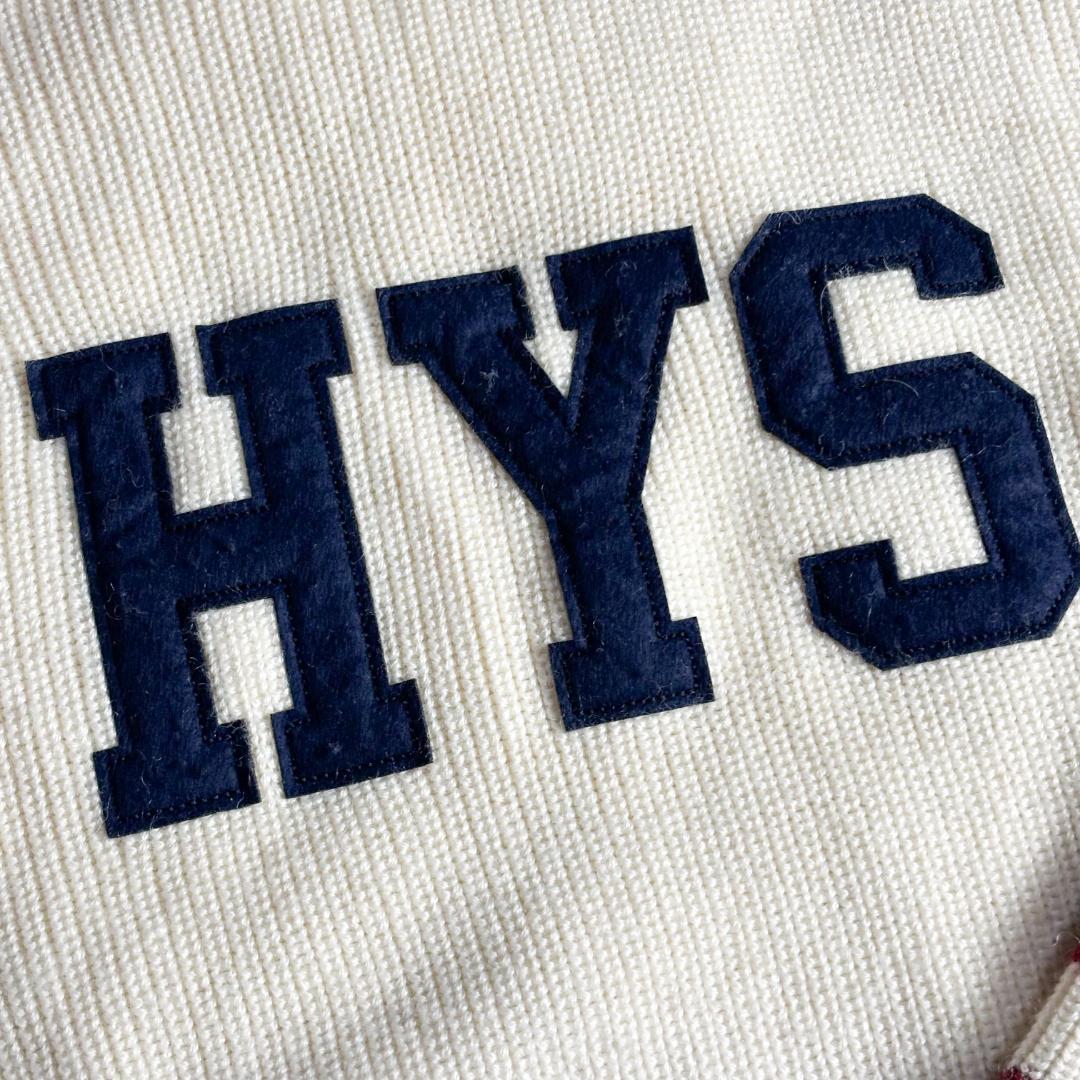 HYSTERIC GLAMOUR HYS ロゴ ニット セーター ライン袖 M