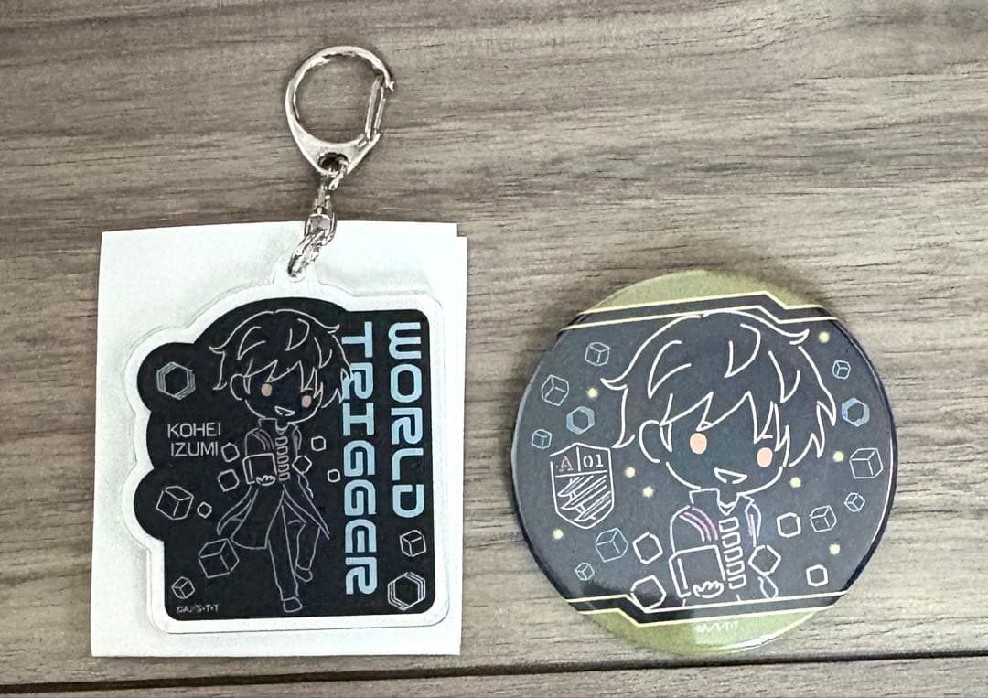ワールドトリガー ネオンサインアート アクリルキーホルダー 缶バッジ