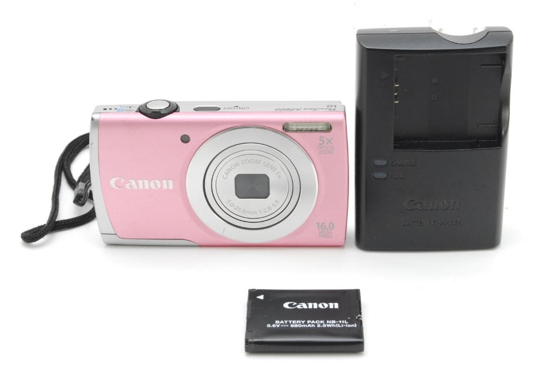 canon powershot s2600 pink 充電器付　動作確認済 canon powershot s2600 pink 充電器付 動作確認済 canon powershot