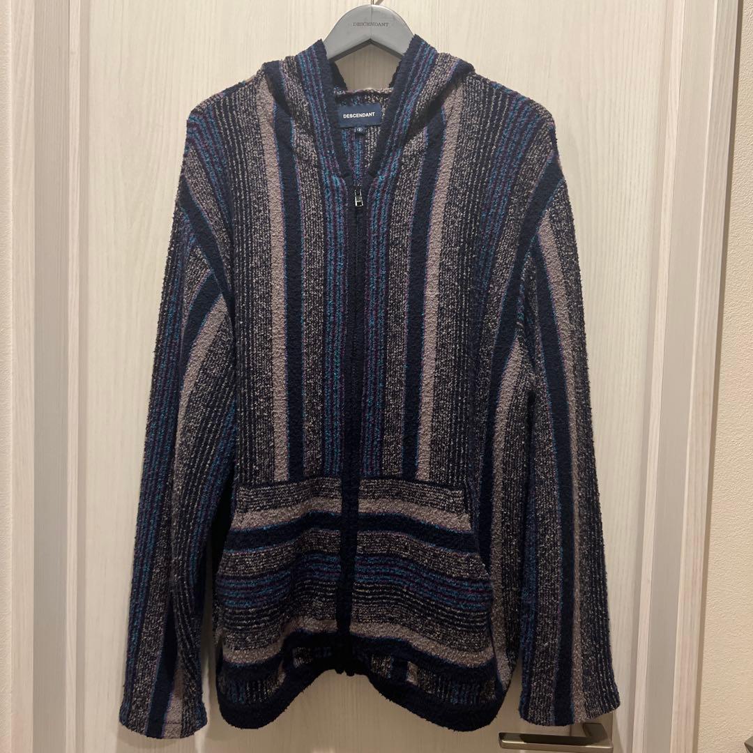 DESCENDANT ストライプ フード付きニット 韓国ブランドセレクト A'GEM/9 × .kom 『ISTKUNST/イストクンスト