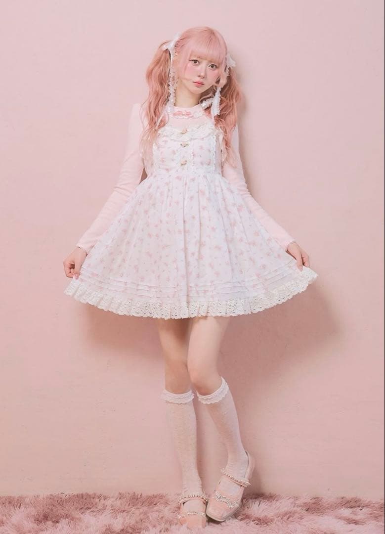 セット】fiorforte ローズトップス・ジャンパースカート - ワンピース