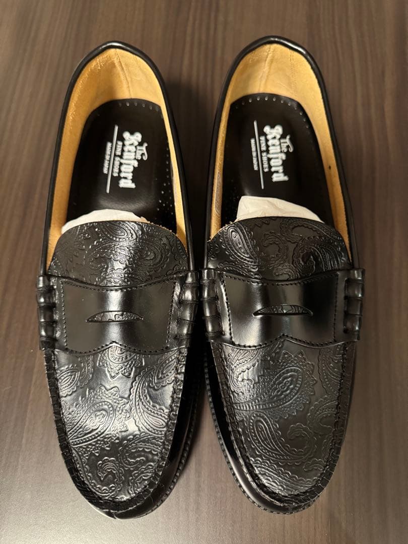 完全未使用】KENFORD ペイズリー柄ローファー 27.5cm - メルカリ