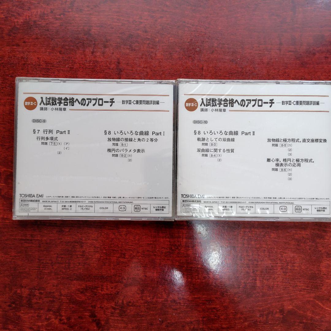 入試数学合格へのアプローチ DVDセット 1-10巻 数Ⅲ・C重要問題詳説編