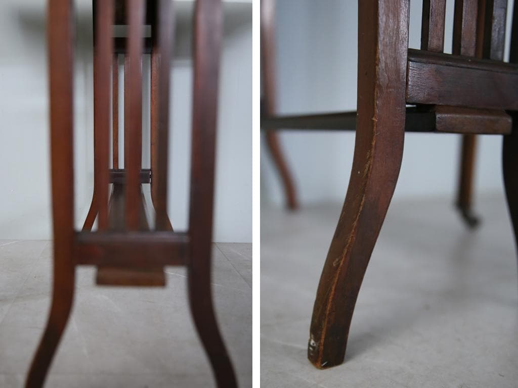 英国アンティーク木製ゲートレッグテーブル/ダイニング机/バタフライ