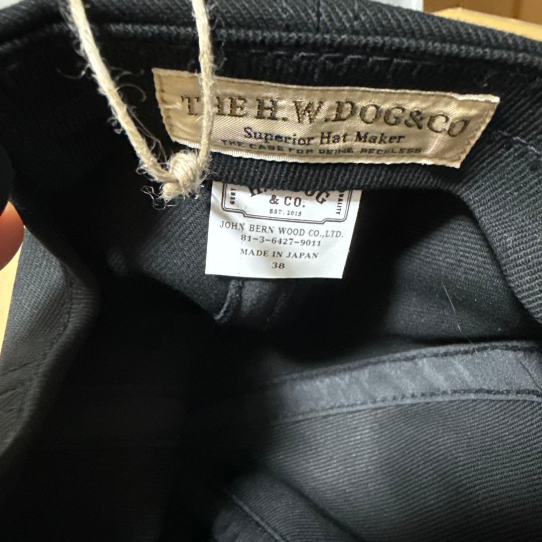 ブラックTHE H.W.DOG&CO. TRUCKER CAP サイズ38
