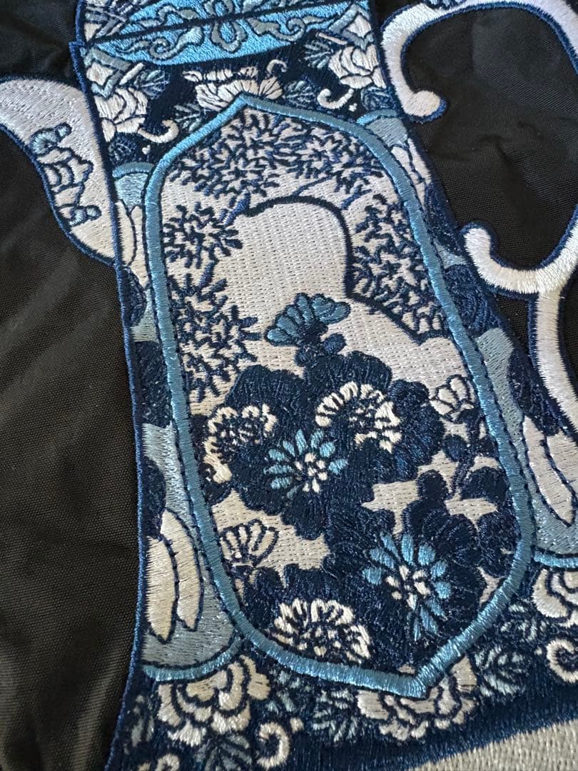 新品】ボールアンドチェーン 深川製磁 ポット柄 黒 エコバッグ M