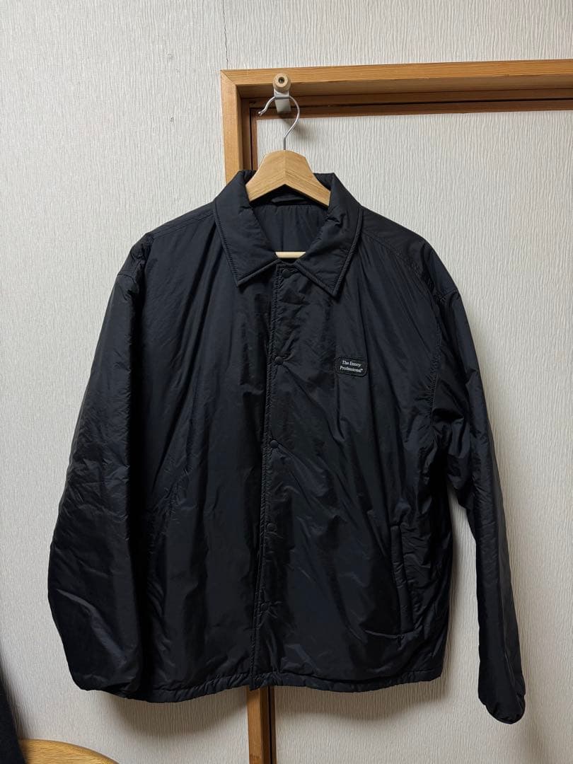 ジャケット・アウター ENNOY Padded Nylon Coach Jacket Black L ENNOY PADDED NYLON COACH JACKET BLACK - メルカリ